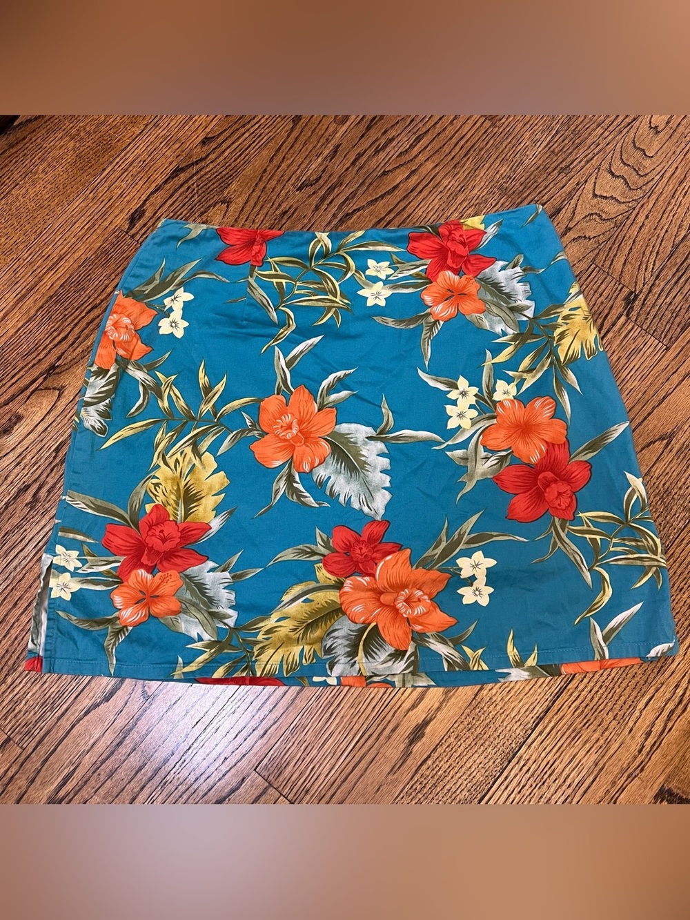 Caribbean Joe Stretch 10 Skort Hawaiian Tropical Travel Vacation Boho Kawaii AOP